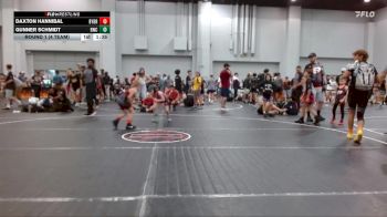 52 lbs Round 1 (4 Team) - Gunner Schmidt, Rabbit Wrestling Club vs Daxton Hannibal, Backyard Brawlers Red