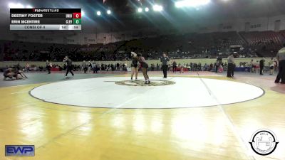 175 lbs Consi Of 4 - Destiny Foster, Union Girls JH vs Erin McEntire, Cleveland