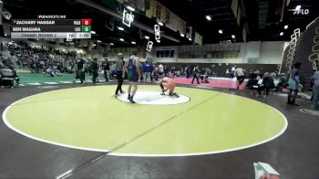 215 lbs Champ. Round 2 - Ben Magana, La Costa Canyon vs Zachary Haggar, Valhalla