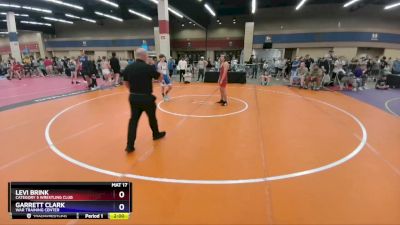 126 lbs Cons. Round 5 - Levi Brink, Category 5 Wrestling Club vs Garrett Clark, WAR Training Center