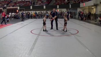 43 lbs Champ. Round 1 - Prescott Grant, Laurel Matburners vs Brooks Morgan, Big Game Wrestling Club MT