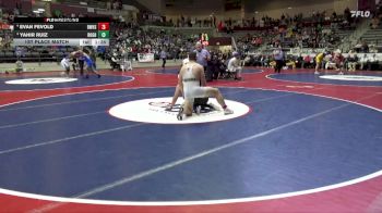 6A 215 lbs 1st Place Match - Evan Fevold, Bentonville West High School vs Yahir Ruiz, Rogers High School
