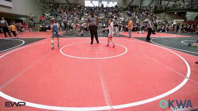 80 lbs Quarterfinal - Hudson Hood, Collinsville Cardinal Youth Wrestling vs Boston Bollinger, Tulsa Blue T Panthers