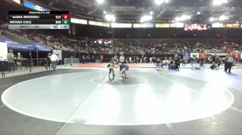 100 lbs Champ. Round 1 - Alena Messerli, West Jefferson vs Nevaeh Cole, Middleton