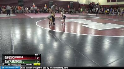 SPW-10 lbs Quarterfinal - Christopher King, Indee Mat Club vs Thatcher Pierce, Waverly Area Wrestling Club