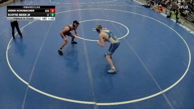 150 lbs Finals (8 Team) - Joden Schumacher, Grand Island vs Scottie Meier Jr, Lincoln East