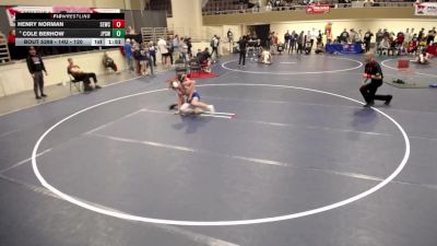 14U - 120 lbs Semis - Henry Norman, Scoring Edge Wrestling Center vs Cole Berhow, Jack Pine Savage Wrestling