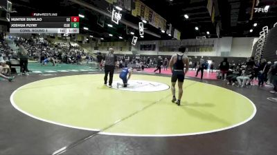150 lbs Cons. Round 4 - Joshua Flynt, Clovis East vs Hunter Dumlao, Central Catholic