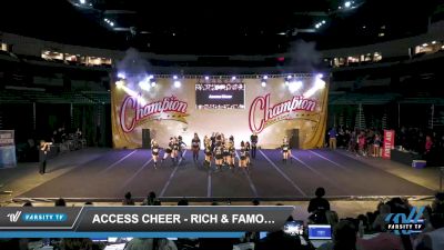 Access Cheer - Rich & Famous [2022 L6 International Open Coed - NT Day 2] 2022 CCD Champion Cheer and Dance Grand Nationals