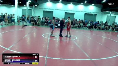 187 lbs Round 2 (8 Team) - Steven Gomez III, California vs Damon Sanchez, Colorado