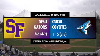 Replay: San Francisco State vs CSUSB - DH | Mar 1 @ 12 PM