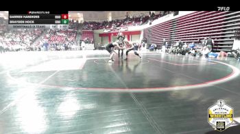 190 lbs Semifinals (8 Team) - Brayden Hock, EDMOND NORTH vs Darren Handkins, BROKEN ARROW