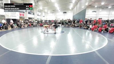 120 lbs Round Robin 1 - Callen Owen, WV Wild - HS vs Gracin Guglielmo, Wrecking Crew - HS