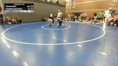85 lbs Cons. Round 1 - Jacob Knott, Warhawk Wrestling Club vs Akadian Archuleta, Idaho
