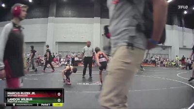 75 lbs Quarterfinal - Marcus Ruzek Jr., Backyard Brawlers vs Landon Wilbur, Predator Wrestling