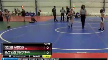 56 lbs Round 5 - Mateo Campos, Agression Legionaries vs Blayden Thompson, NCWAY National Team