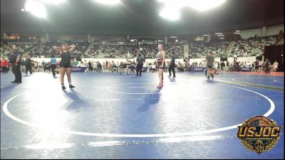 142 lbs Consi Of 4 - Daisie Bledsoe, Woodland Wrestling Club vs Nevaeh Dorsey, Midwest City Bombers Youth Wrestling Club