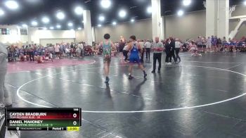 144 lbs Finals (2 Team) - Cayden Bradburn, Team Michigan Blue vs Daniel Mahoney, Head Hunters Wrestling Club