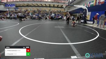 46 lbs Consi Of 16 #2 - Liliana Villavicencio, ARDMORE TAKEDOWN CLUB vs Johnny Elswick, Newcastle Youth Wrestling