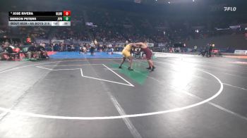 6A Boys 215 lbs Cons. Round 5 - Dereon Peters, Jefferson (Portland) Boys vs Jose Rivera, Willamette Boys