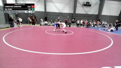 U14 FS - 120 lbs Cons. Round 3 - Christian Leighton, Reality Sports Wrestling Club vs Gil Park, Team Dragonslayer Wrestling