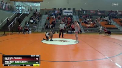 217 lbs Round 1 - Jameson Falciani, Hartselle vs Trishtian Cunningham, Sparkman