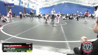 125 lbs Round 3 (4 Team) - Ramsey Brandenburg, Girls With Grit vs Willow Johns, Queens Of Chaos