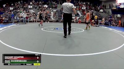 104-107 lbs Semifinal - Zachary Schaffer, Waynesville Middle vs Isaac Daughenbaugh, Warsaw