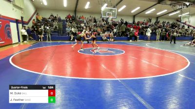 110 lbs Quarterfinal - Melania Duke, Sallisaw JH vs Jacey Feather, Sand Springs JH (SS)