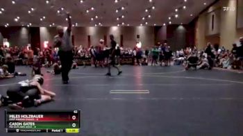 62 lbs Round 1 (4 Team) - Miles Holzbauer, East Kansas Eagles vs Cason Gates, MO Outlaws Gold
