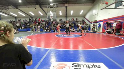 125 lbs Semifinal - Rylee Sexton, Berryhill High School vs Ashlyn Masters, Pryor Tigers Wrestling