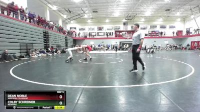 149 lbs Champ. Round 2 - Colby Schreiner, Newman vs Dean Noble, Western Colorado