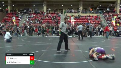 90 lbs Round 2 - Tobin Kirk, Kingman County Wrestling Club vs Avery Reyes-Ballard, Valley Center Wrestling Club