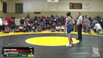 83 lbs Cons. Round 1 - Samuel Briggs, CYC vs Ethan Gonzales, Exeter