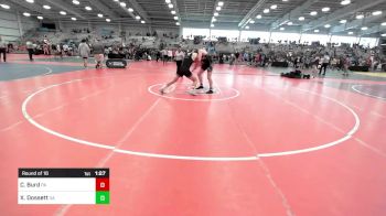 160 lbs Round Of 16 - Christian Burd, PA vs Xander Dossett, GA