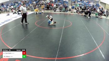 8U Boys - 49 lbs Quarters - Miles Rioux, Contenders Wrestling Academy vs Aspen Zamitalo, B.A.M. Training Center