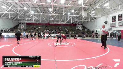 141 lbs Semifinal - Ricardo Solorio, Santa Ana College vs Chris Guerrero, Victor Valley College