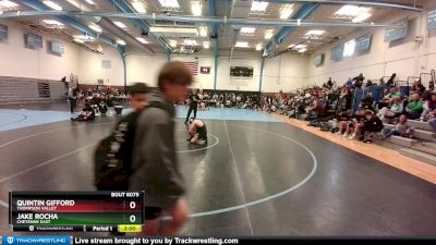 129-131 lbs Round 4 - Jake Rocha, Cheyenne East vs Quintin Gifford, Thompson Valley