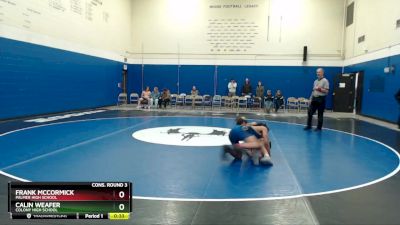 125 lbs Cons. Round 3 - Calin Weafer, Colony High School vs Frank McCormick, Palmer High School