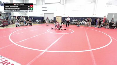C-138 lbs Consi Of 16 #1 - Owen Woodrum, WV vs Ashton Thompson, MD