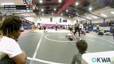 46 lbs 3rd Place - Rhett Jenkins, Beggs Youth Wrestling Program vs Cody Hawkins, HURRICANE WRESTLING ACADEMY