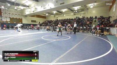 120 lbs Quarterfinal - Elias Casas, Cajon vs Alex Morones, Santiago Corona