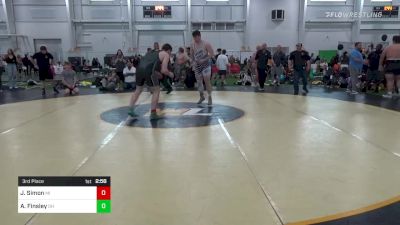 E-220 lbs 3rd Place - Joel Simon, MI vs Alexander Finsley, OH