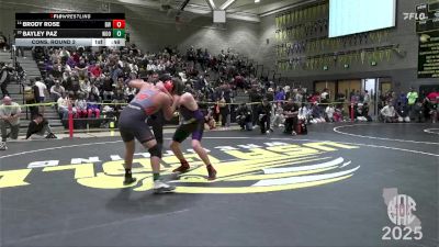153 lbs Cons. Round 2 - Brody Rose, Broncos WC vs Bayley Paz, Woodlake