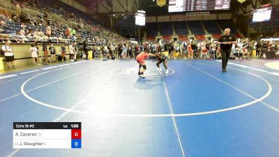 118 lbs Cons 16 #2 - Aviana Caceres, TX vs Janiah Slaughter, IL