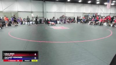 132 lbs 2nd Wrestleback (16 Team) - Cole Sides, Texas Red vs Zachary Keinonen, Oregon