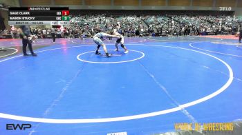 152 lbs Quarterfinal - Gage Clark, Gallardo Wrestling Academy vs Mason Stucky, Cornerstone Mat Club