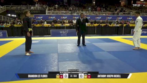 Anthony Joseph Iredell vs Brandon Lee Flores 2026 Pan Kids Jiu-Jitsu IBJJF Championship