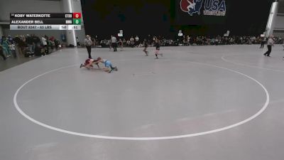 63 lbs Cons. Quarters - Alexander Bell, Moen Wrestling Academy vs Koby Waterkotte, Collum Trained School Of Wrestling