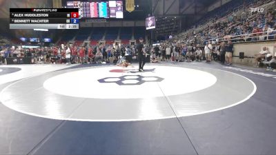 100 lbs Quarters - Alex Huddleston, IN vs Bennett Wachter, OH